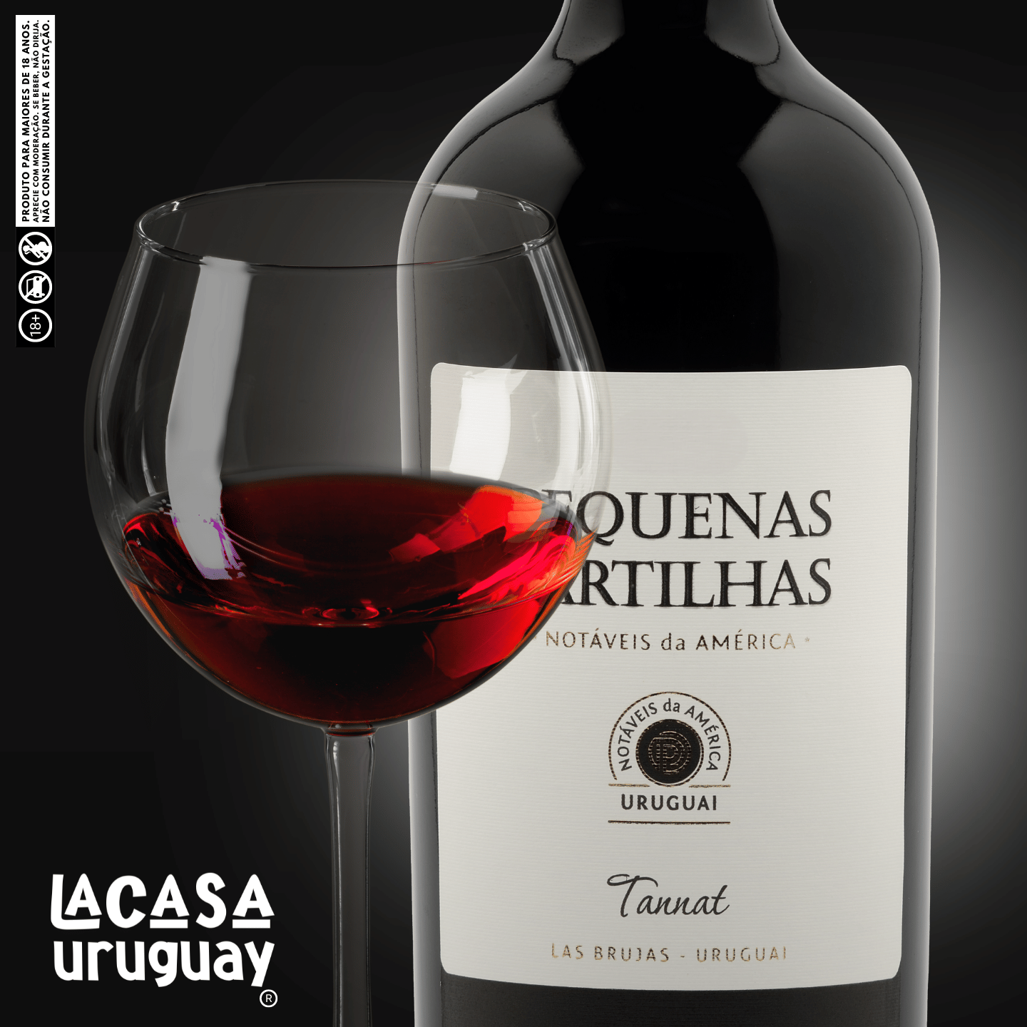 Vinho Pequenas Partilhas Uruguai Tannat 750ml - La Casa Uruguay ®️ ...